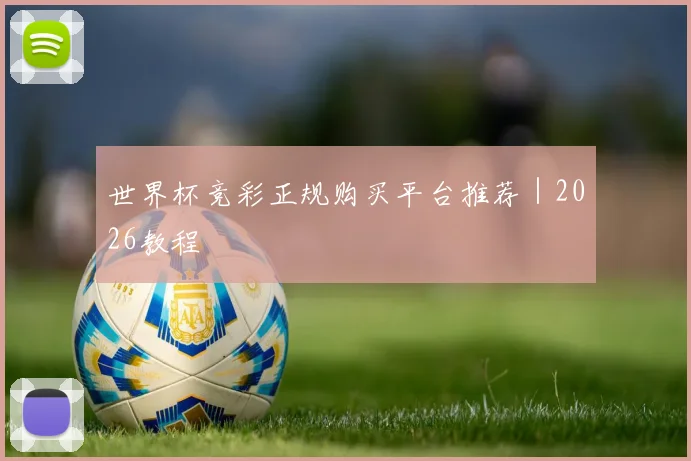 世界杯竞彩正规购买平台推荐｜2026教程